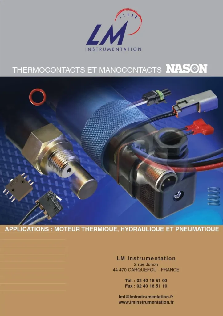 Thermocontacts et manocontacts sur-mesure